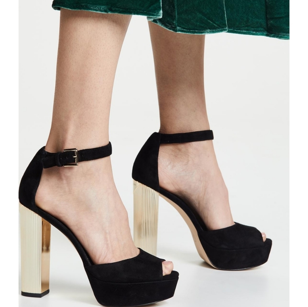 Michael Kors Paloma platform suede